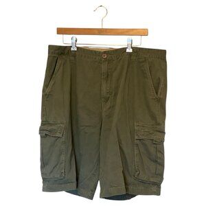 Plugg Vintage Green Cargo Shorts Men's 38x11